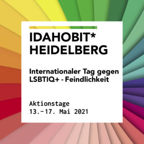 IDAHOBIT* 2021: Aktionstage vom 13. bis 17. Mai + Community-Livestream mit digitaler Kundgebung, Dragshow und DJ-Set